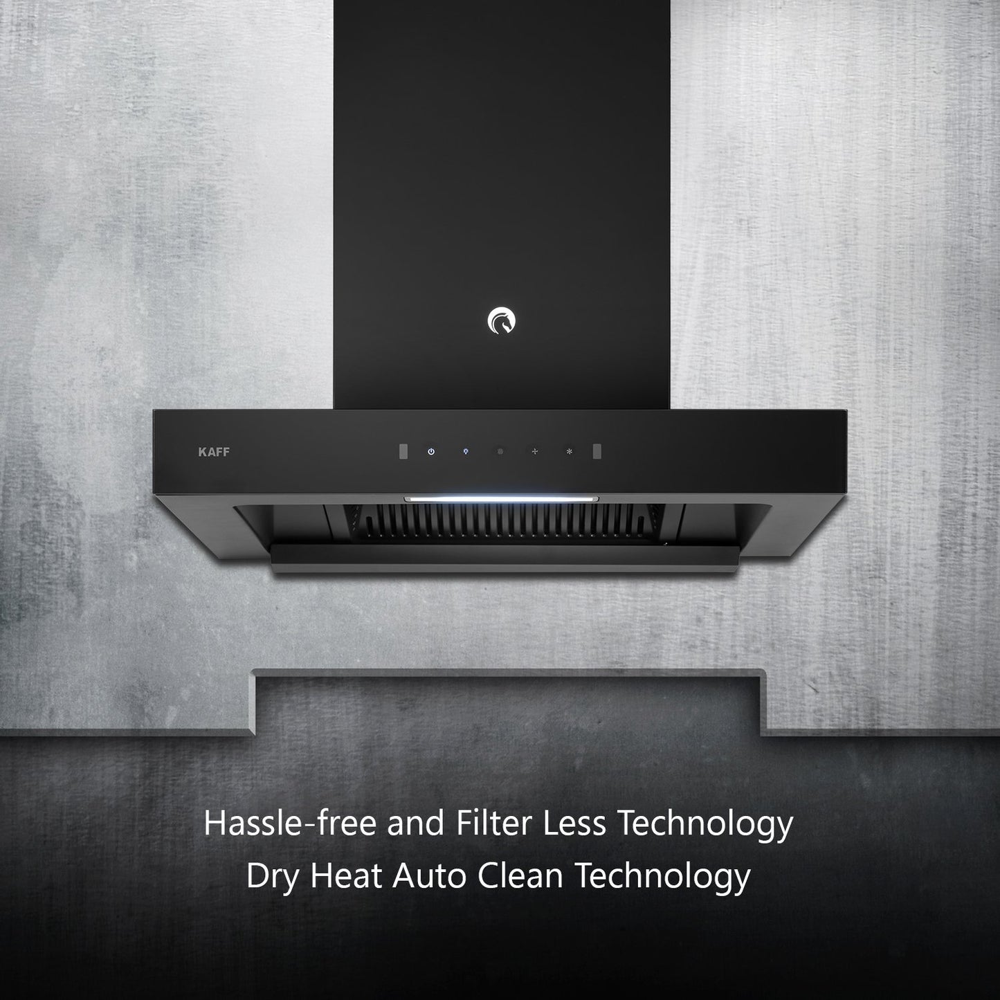 Kaff CASTO DX DHC 60-Chimney/Cooker Hoods, Dry Heat Auto Clean Technology