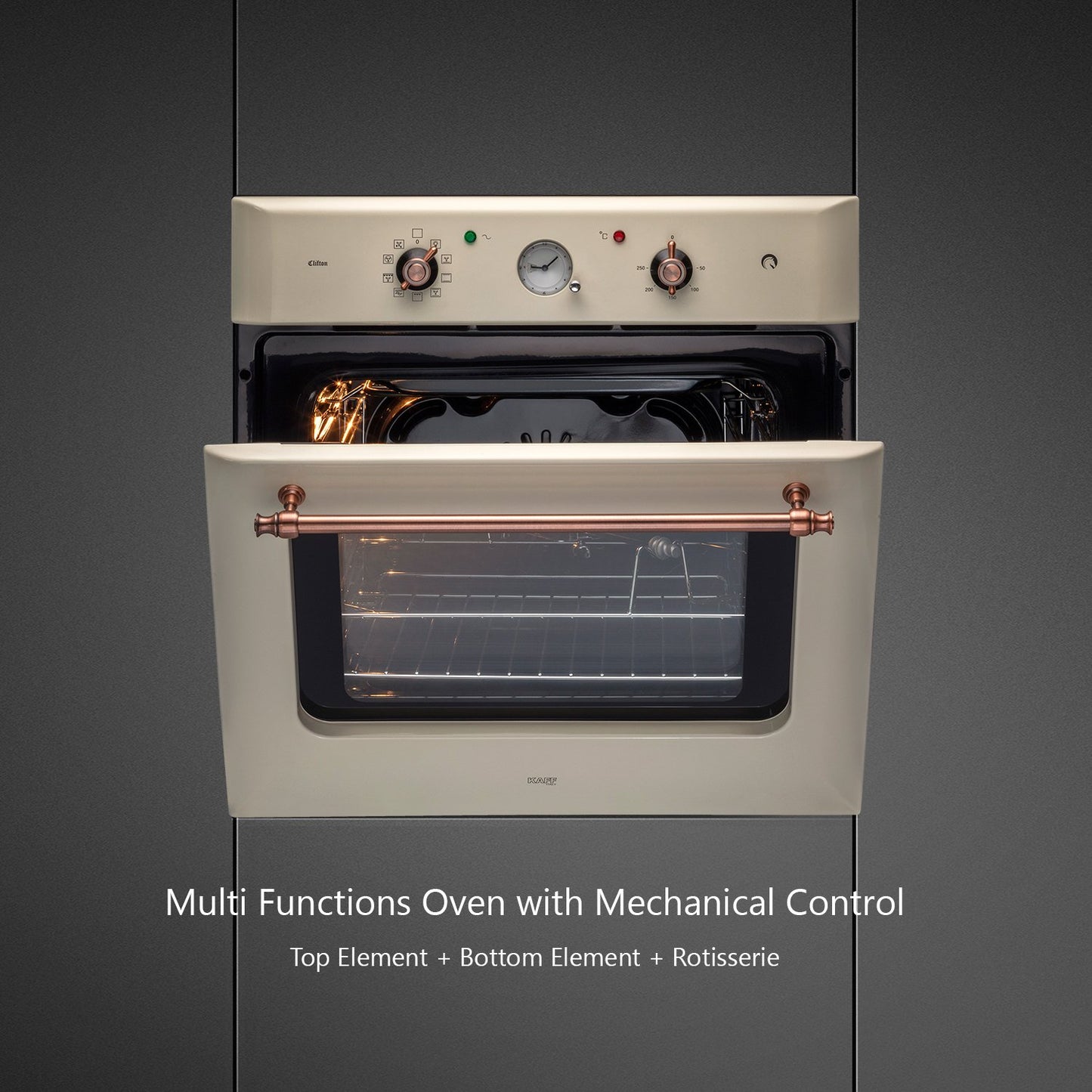 Kaff CLOV 6 CR-Built-in Oven, Electric Oven with True Convection