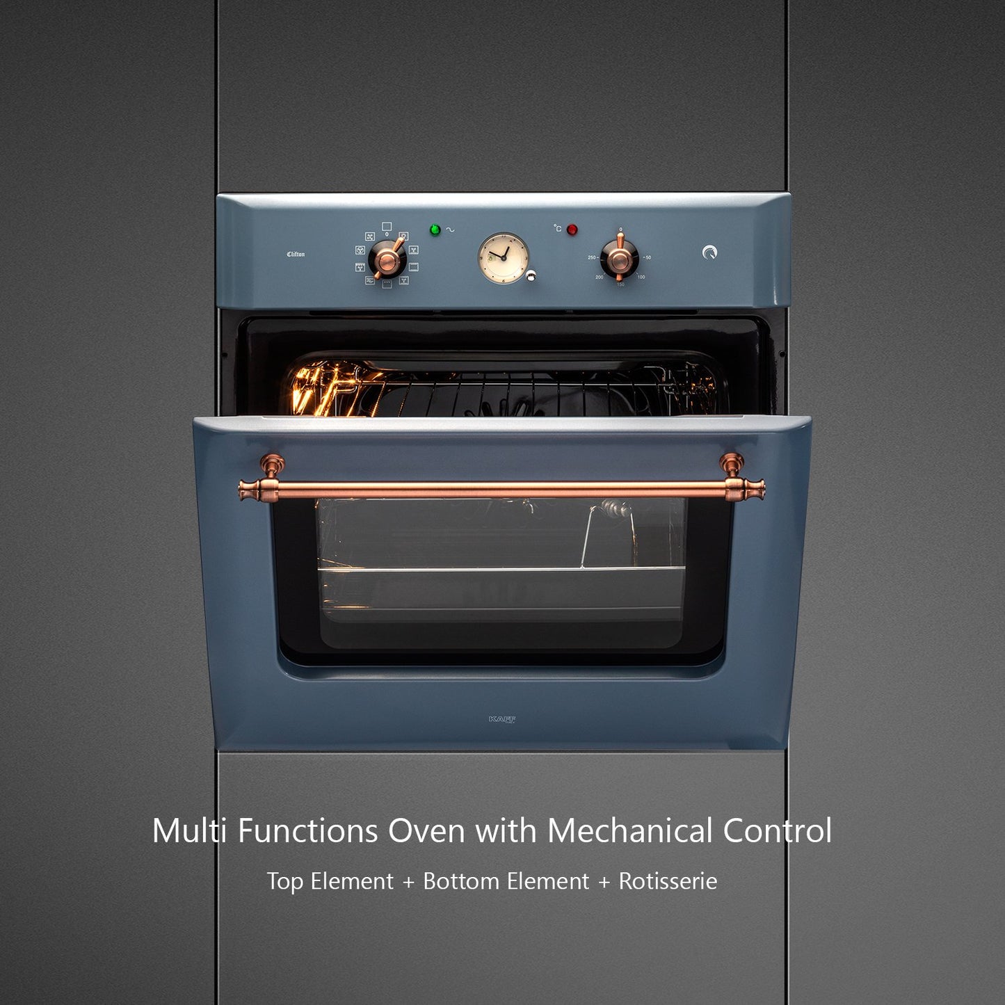 Kaff CLOV6 GR-Built-in Oven, Multi Functions, Electric Oven with True Convection