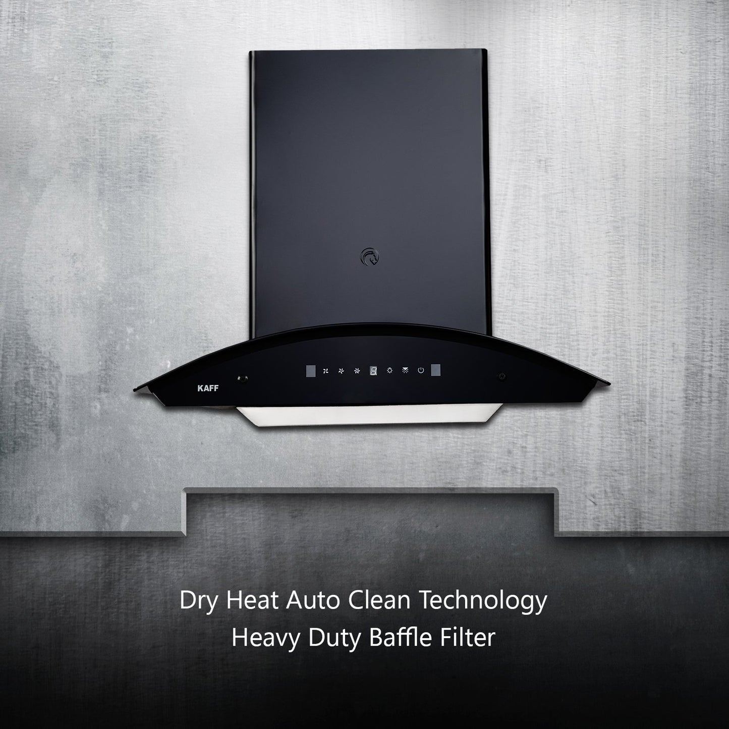 Kaff PRIMA TX DHC 60/75/90-Dry Heat Auto Clean Chimney, Gesture Control