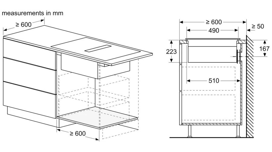 Bosch Series 8 Induction hob with integrated ventilation system 80 cm surface mount with frame PXX875D67E