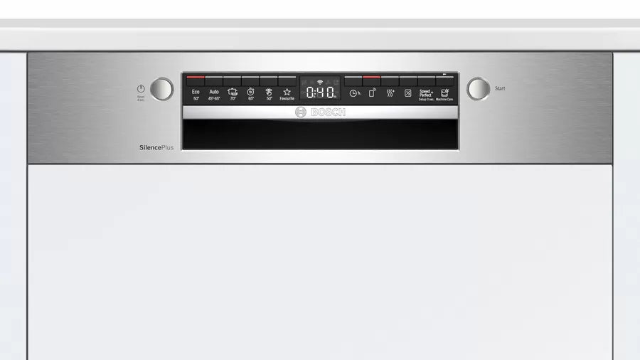 Bosch Series 4 semi-integrated dishwasher 60 cm Stainless steel SMI4HCS48E