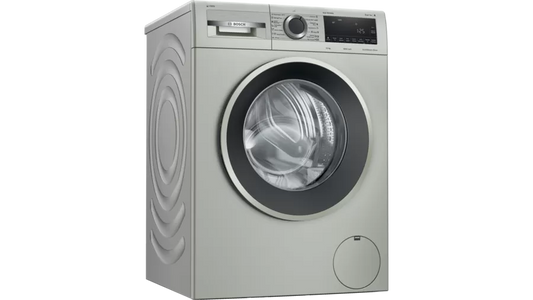 Series 6 washing machine, front loader 10 kg , Silver inox