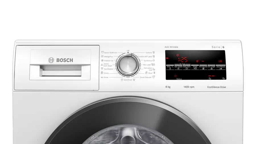 Series 6 washing machine, front loader 8 kg 1400 rpm