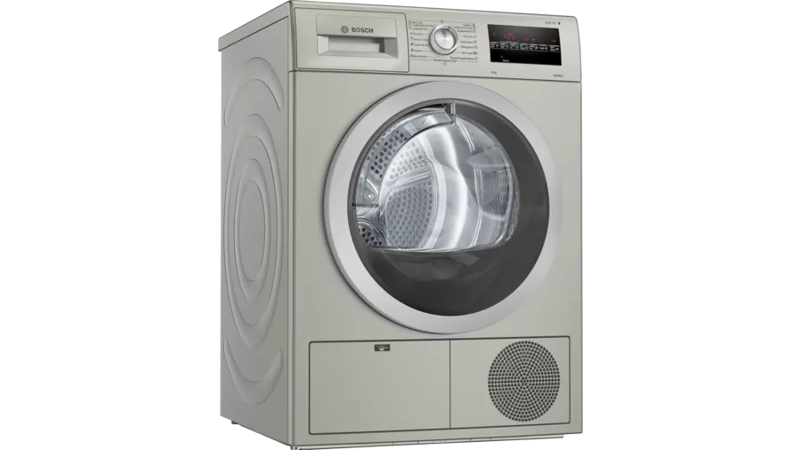 Series 6 condenser tumble dryer 8 kg Silver inox