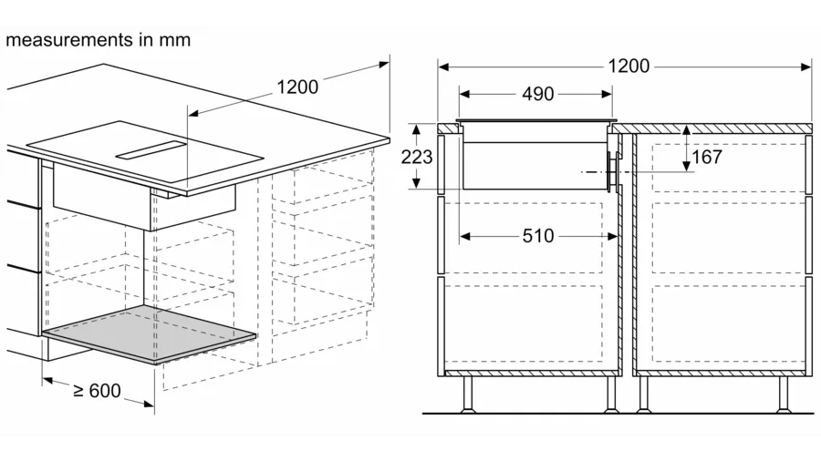 Bosch Series 8 Induction hob with integrated ventilation system 80 cm surface mount with frame PXX875D67E