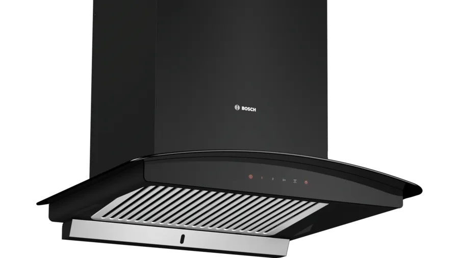 Bosch Series 4 wall-mounted cooker hood 60 cm Flat black DWHA68G60I