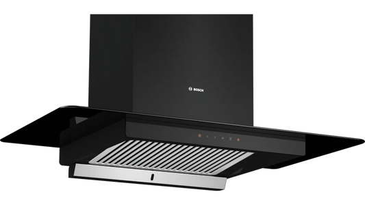 Bosch Series 4 wall-mounted cooker hood 90 cm Flat black DWGA98G60I