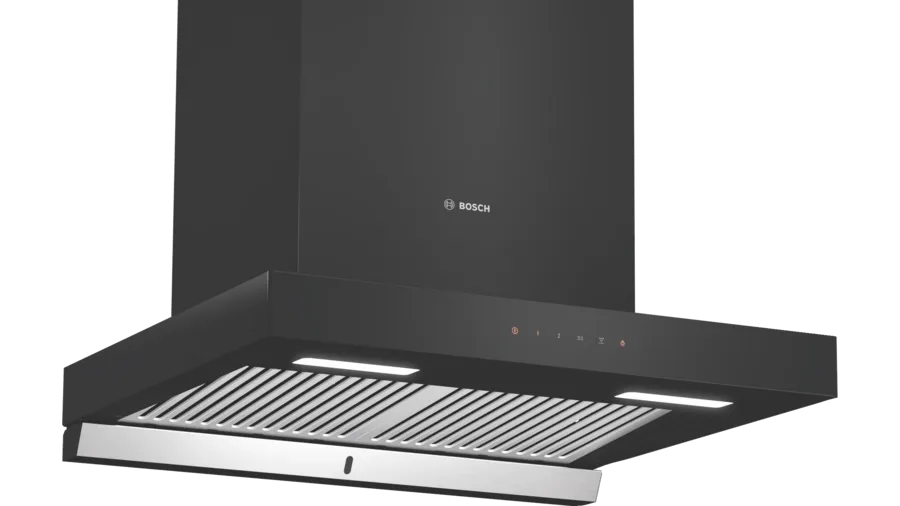 Bosch Series 4 wall-mounted cooker hood 60 cm Flat black DWBA68G60I