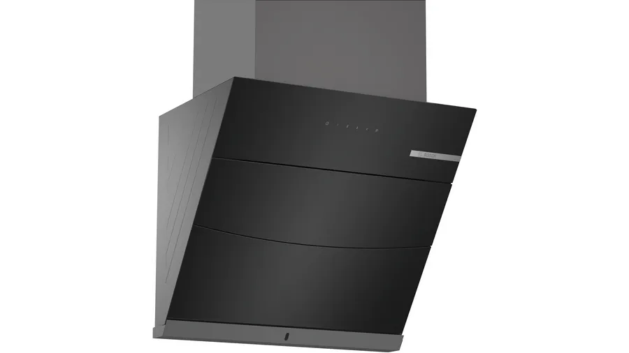 Bosch Series 4 wall-mounted cooker hood 60 cm Black DWKF68G60I