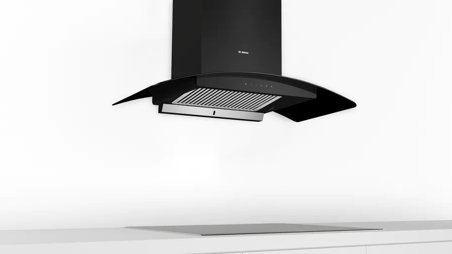 Bosch Series 4 wall-mounted cooker hood 90 cm Flat black DWHA98G60I