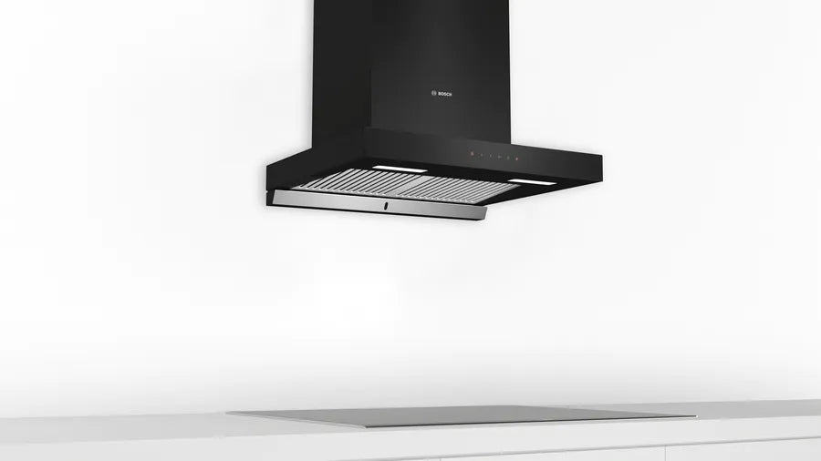 Bosch Series 4 wall-mounted cooker hood 60 cm Flat black DWBA68G60I