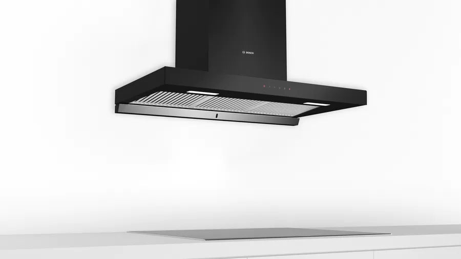 Bosch Series 4 wall-mounted cooker hood 90 cm Flat black DWBA98G60I