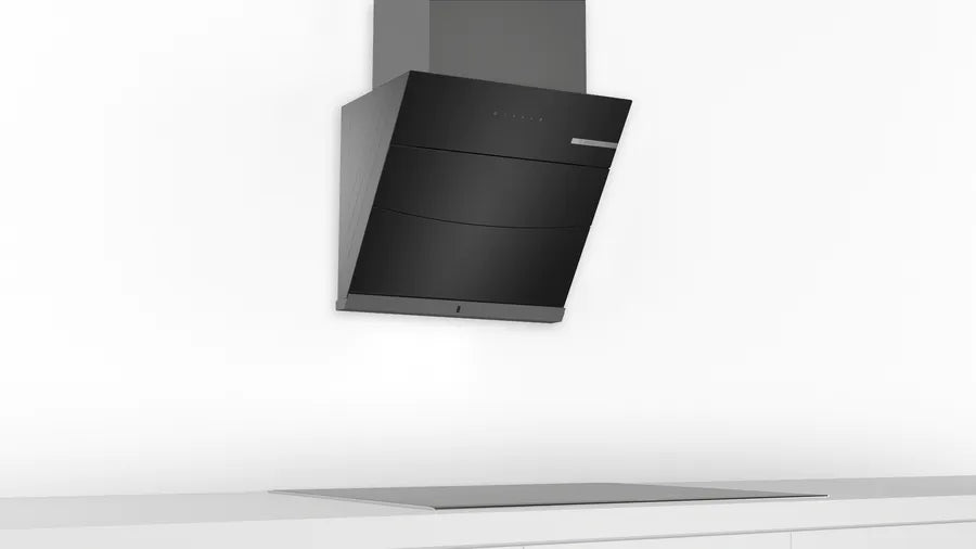 Bosch Series 4 wall-mounted cooker hood 60 cm Black DWKF68G60I