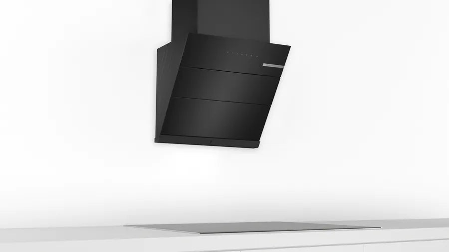 Bosch Series 4 wall-mounted cooker hood 60 cm Flat black DWKA68H60I