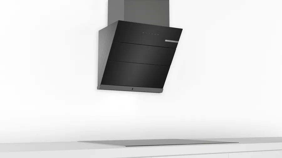 Bosch Series 4 wall-mounted cooker hood 60 cm Flat black DWKA68G60I