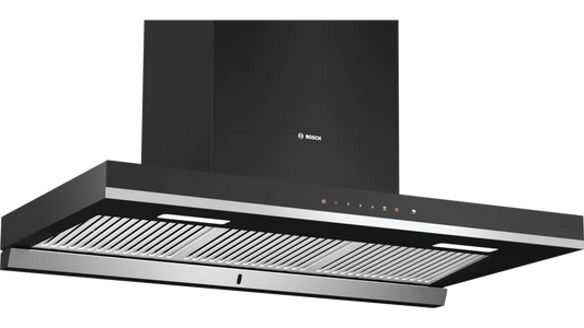 Bosch Series 4 wall-mounted cooker hood 90 cm Flat black DWBA98J60I