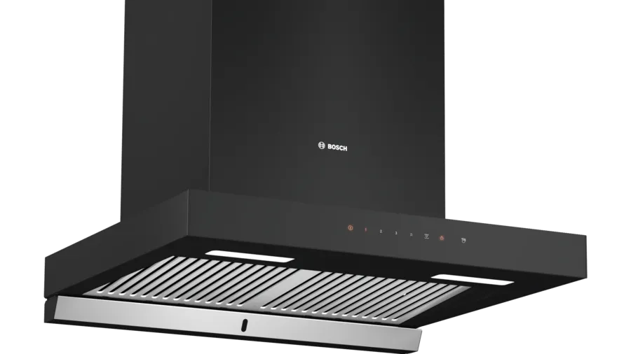 Bosch Series 4 wall-mounted cooker hood 60 cm Flat black DWBA68H60I