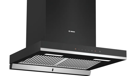 Bosch Series 4 wall-mounted cooker hood 60 cm Flat black DWBA68J60I