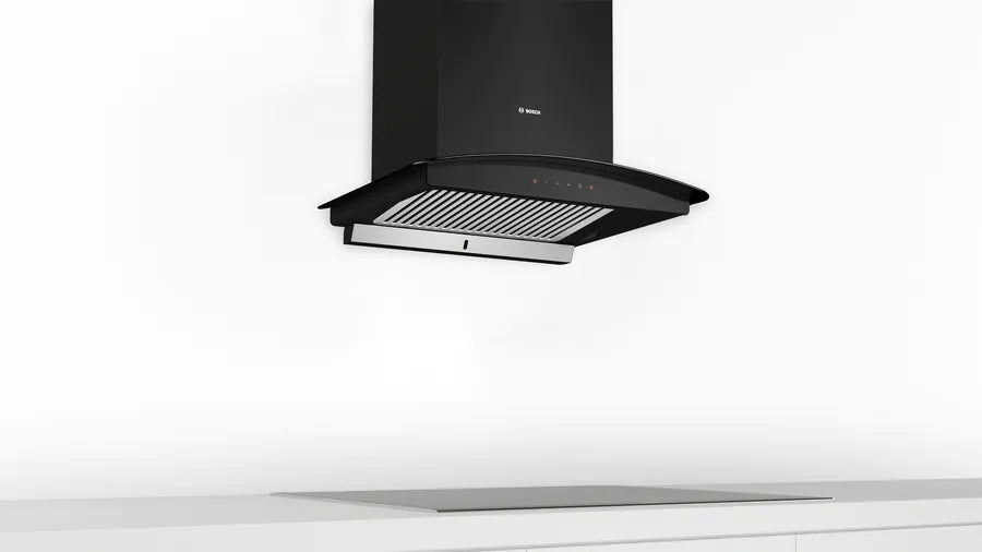 Bosch Series 4 wall-mounted cooker hood 60 cm Flat black DWHA68G60I