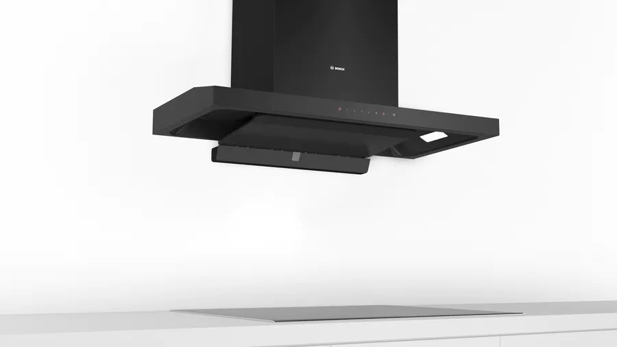 Bosch Series 4 wall-mounted cooker hood 90 cm Flat black DWEA98H60I