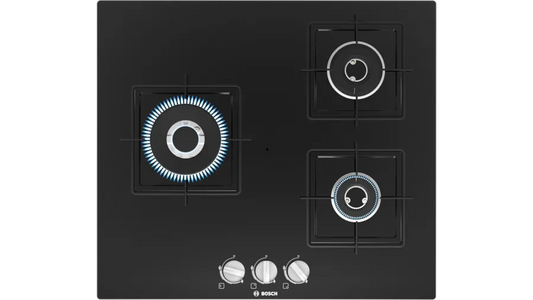 Bosch Series 4 Gas hob 60 cm Tempered glass, Black PNC6B6B11I