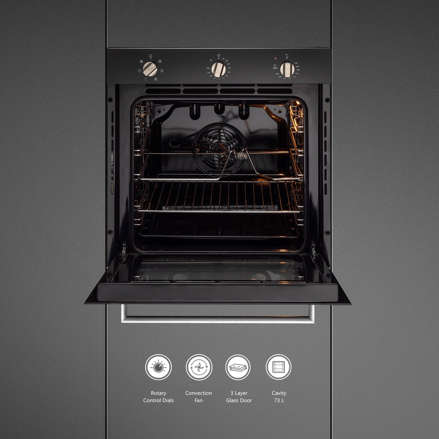 Kaff KOV 73 MRFT-Built-in Oven, 60 cm ELECTRIC OVEN