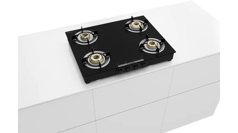 Bosch Series 4 Tabletop gas hob 60 cm Black PNP0E6W10I