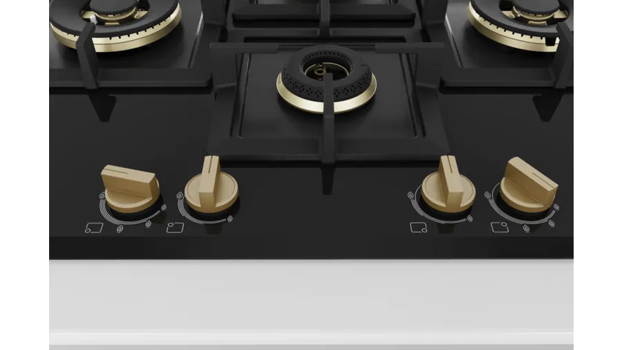 Bosch Series 6 Gas hob 75 cm Tempered glass, Black PNI7B6G20I