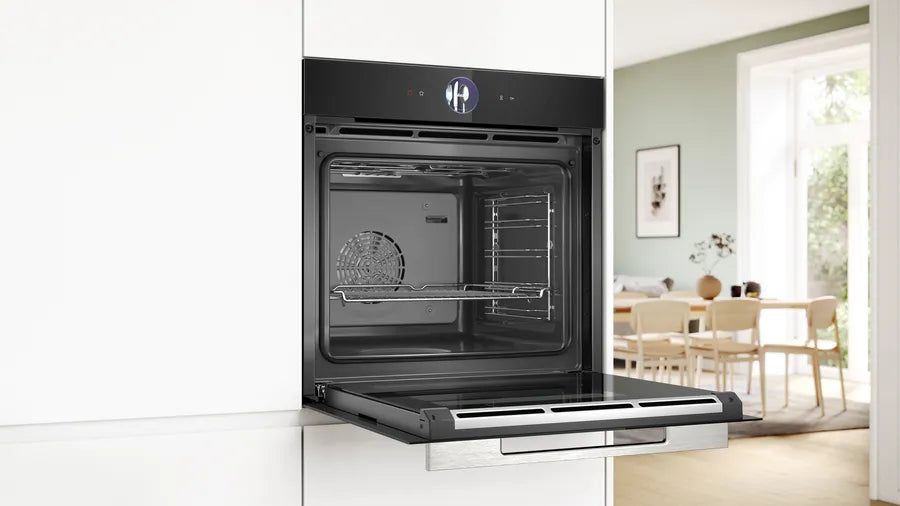 Bosch Series 8 Built-in oven with steam function 60 x 60 cm Black HSG7361B1