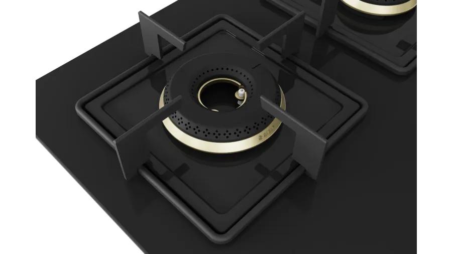 Bosch Series 4 Gas hob 60 cm Tempered glass, Black PNC6B6F10I