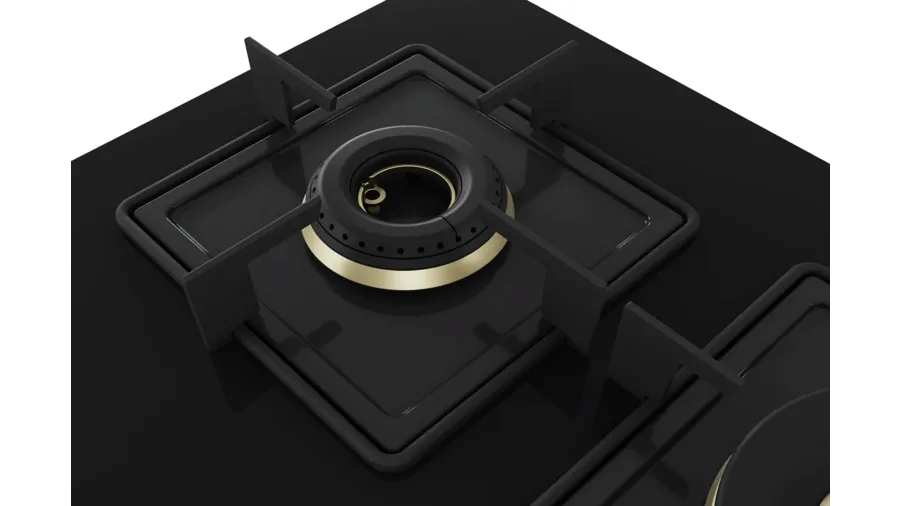 Bosch Series 6 Gas hob 90 cm Tempered glass, Black PNV9B6F10I