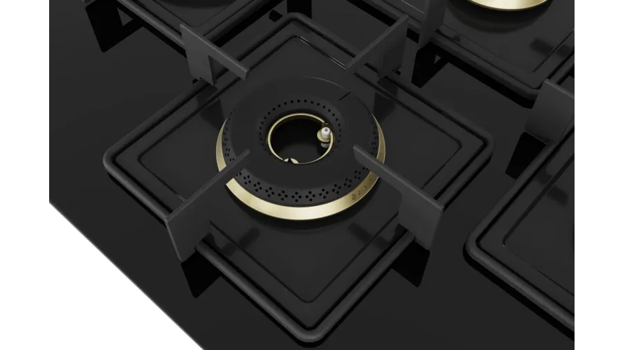 Bosch Series 6 Gas hob 75 cm Tempered glass, Black PNI7B6F10I