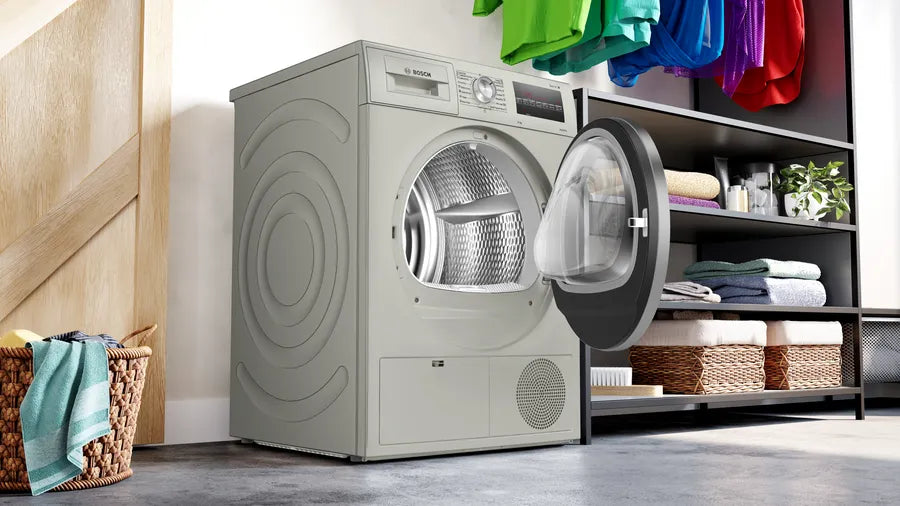 Series 6 condenser tumble dryer 8 kg Silver inox