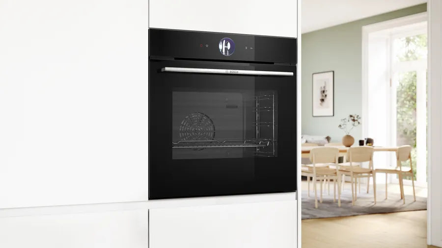 Bosch Series 8 Built-in oven with steam function 60 x 60 cm Black HSG7361B1