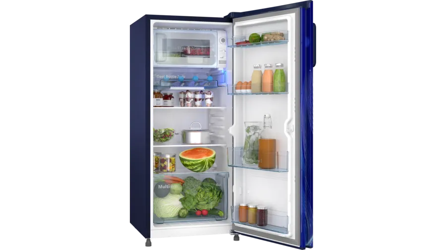 Series 4 free-standing fridge 126.6 x 53.8 cm Blue