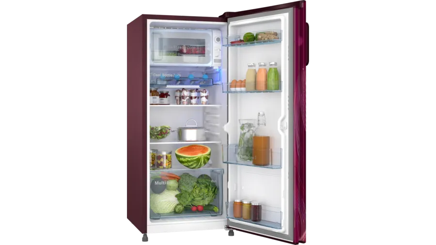 Series 4 free-standing fridge 126.6 x 53.8 cm Red