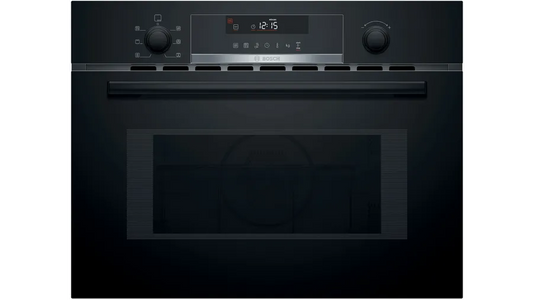 Bosch Series 6 Built-in microwave oven with hot air 60 x 45 cm Black CMA585MB0I