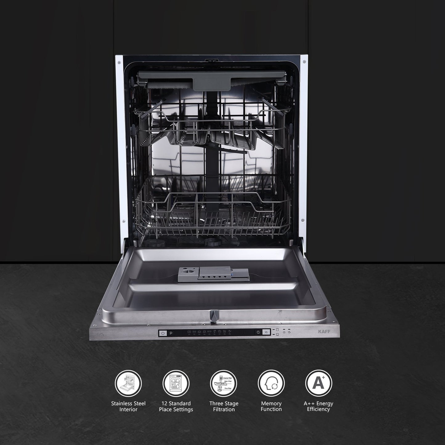 Kaff DW SPECTRA 60-Fully Integrated Built-in Dishwasher