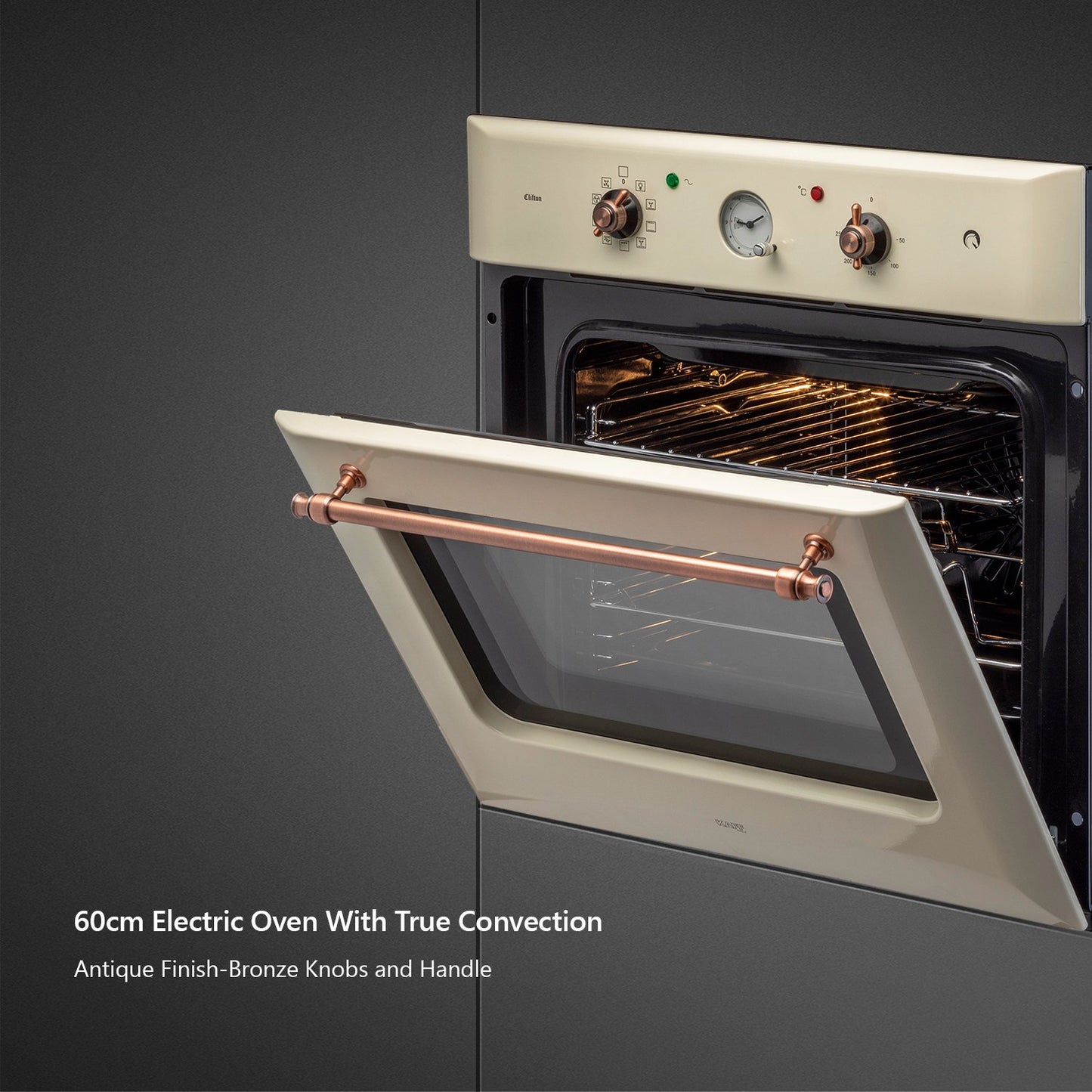 Kaff CLOV 6 CR-Built-in Oven, Electric Oven with True Convection