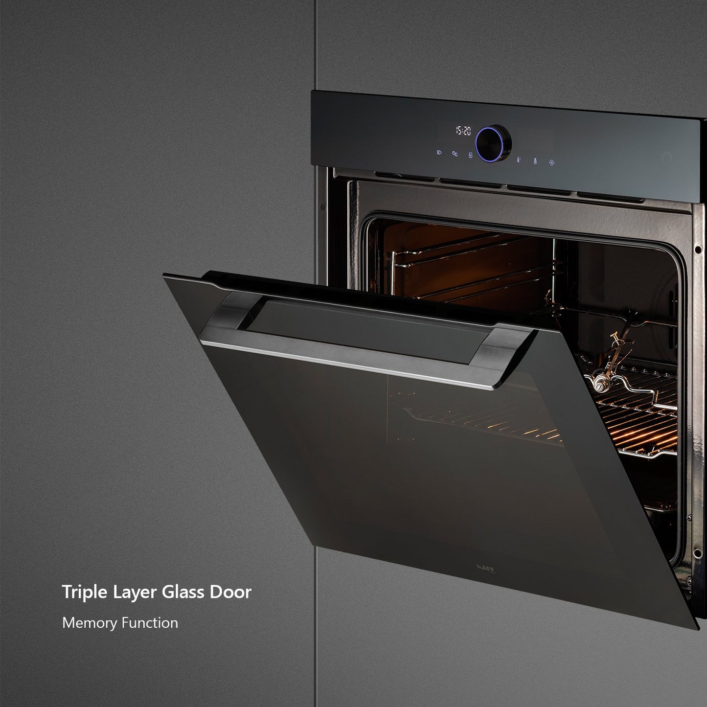 Kaff OV81 ZNSC-Built-in Oven, Extra Large Cavity 81 L, Electric Oven with True Convection