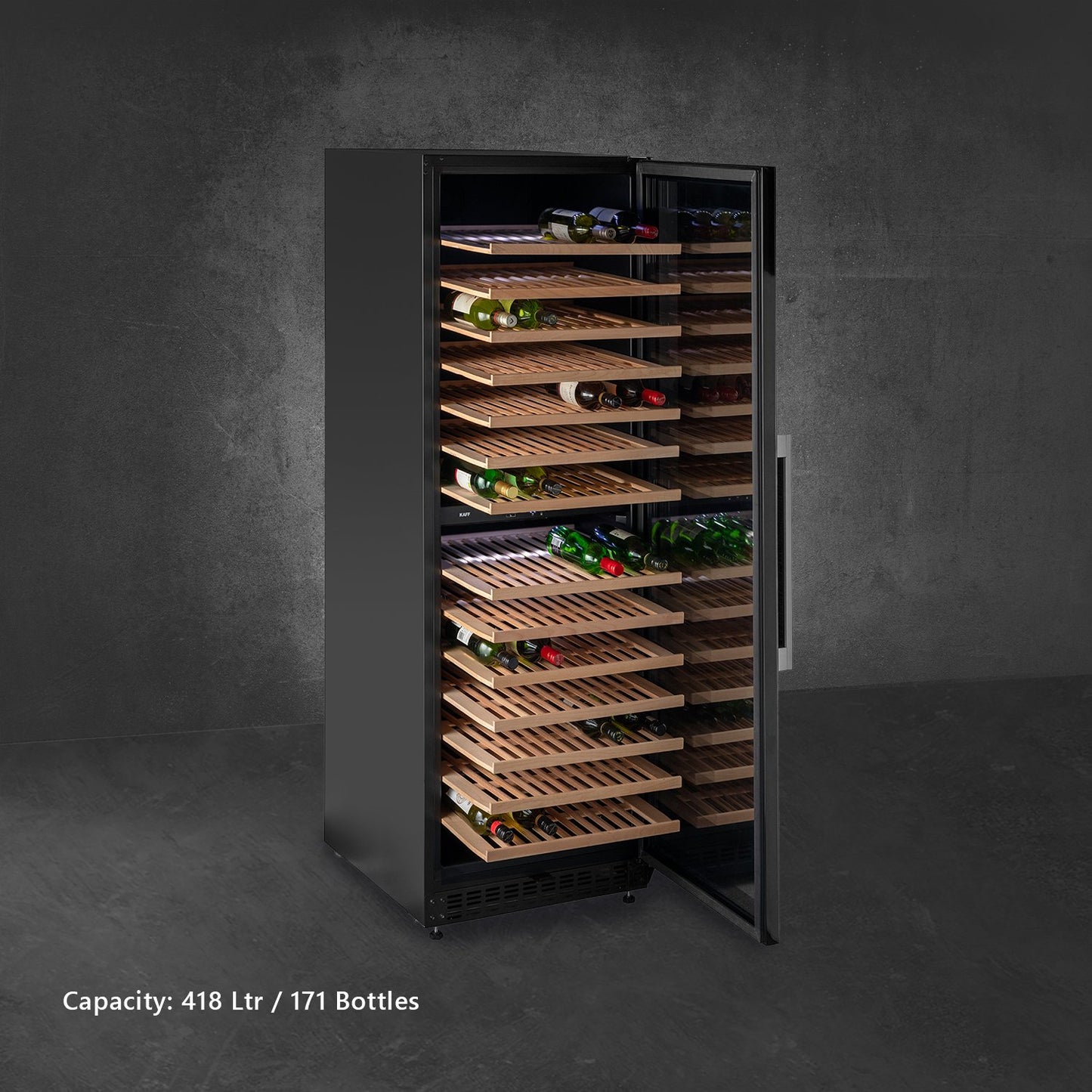 Kaff WC 418 DZ-Wine Cooler (Free Standing), Dual Zone, 171 Bottles Capacity Approx., Child Lock