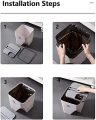 Maple Kitchen Trash Can Stacked Sorting Trash Bin Recycling Bin Household Dry and Wet Separation Waste Bin Rubbish Bin for Living Room, Office, Bedroom, Bathroom, Kitchen - Set of 2