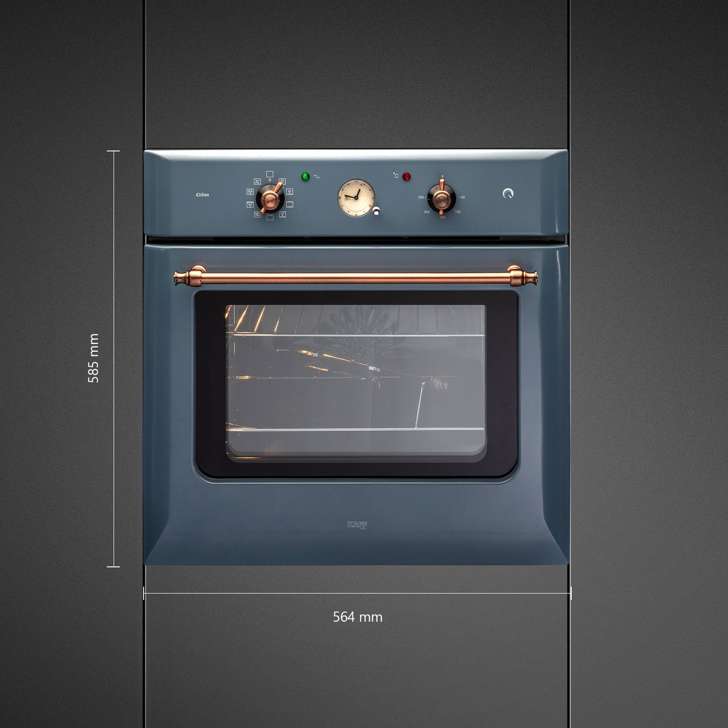 Kaff CLOV6 GR-Built-in Oven, Multi Functions, Electric Oven with True Convection