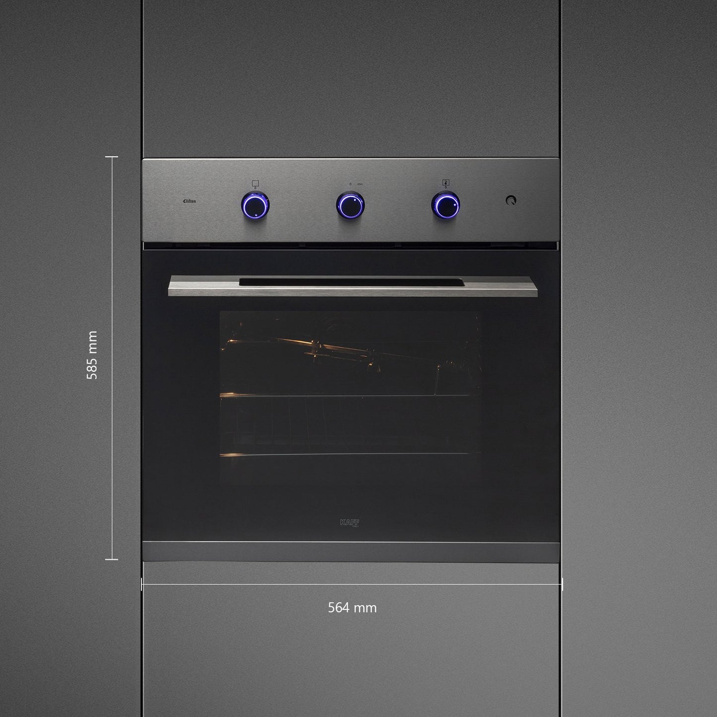 Kaff OV70 AMSS-Built-in Oven, Cavity 70 L, True Convection, Multi-Function Oven