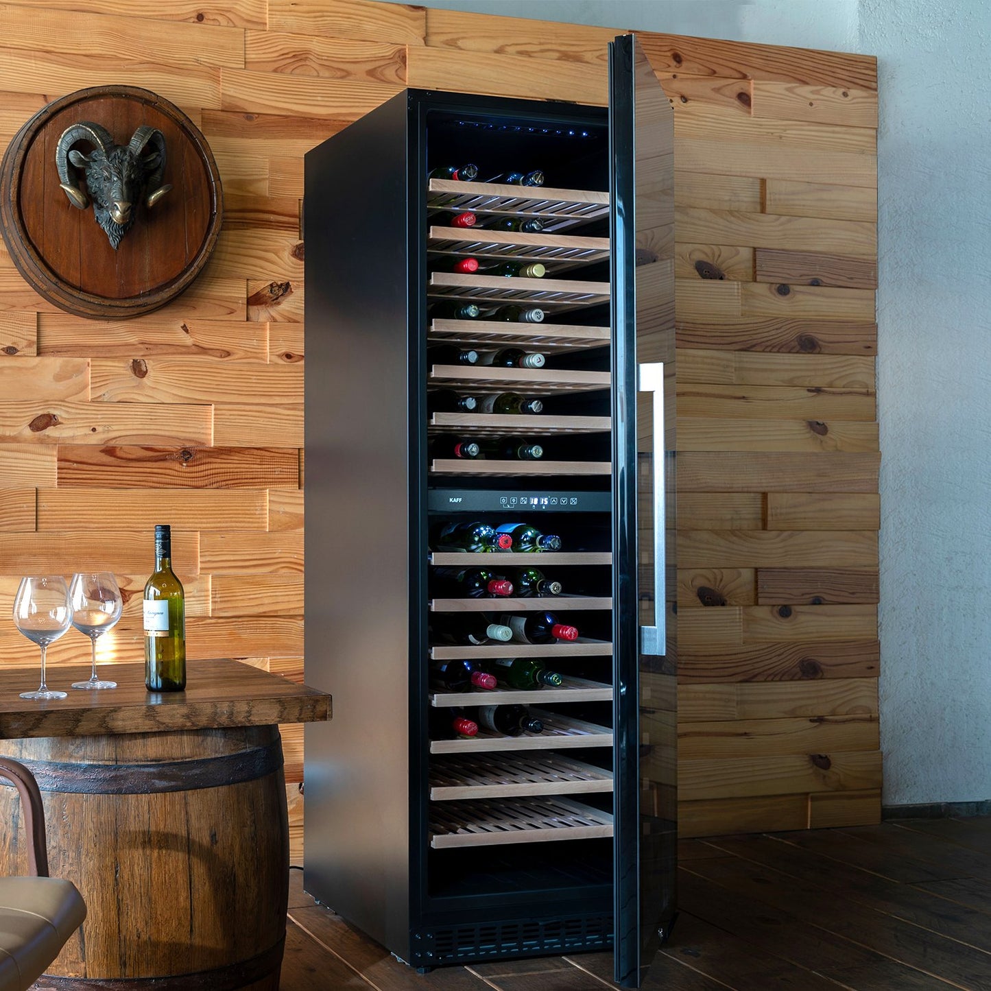 Kaff WC 418 DZ-Wine Cooler (Free Standing), Dual Zone, 171 Bottles Capacity Approx., Child Lock