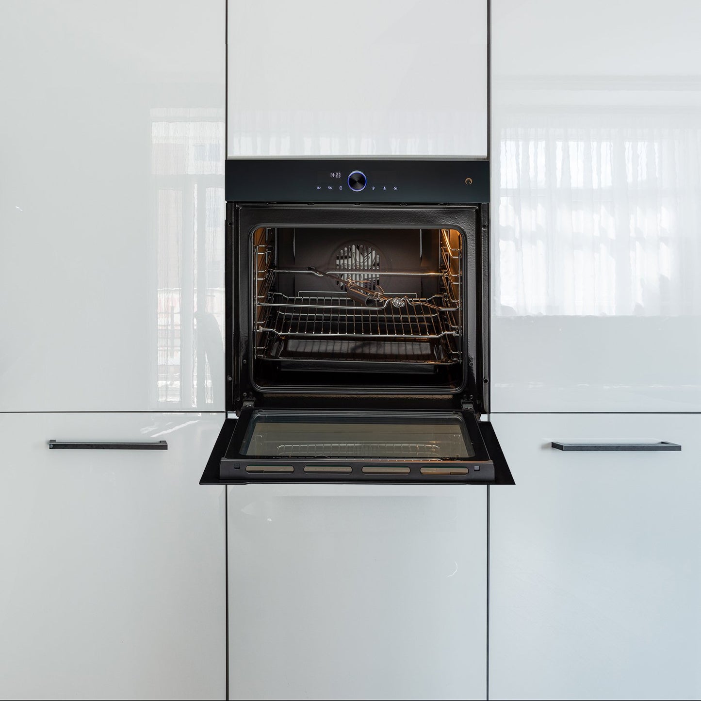 Kaff OV81 ZNSC-Built-in Oven, Extra Large Cavity 81 L, Electric Oven with True Convection