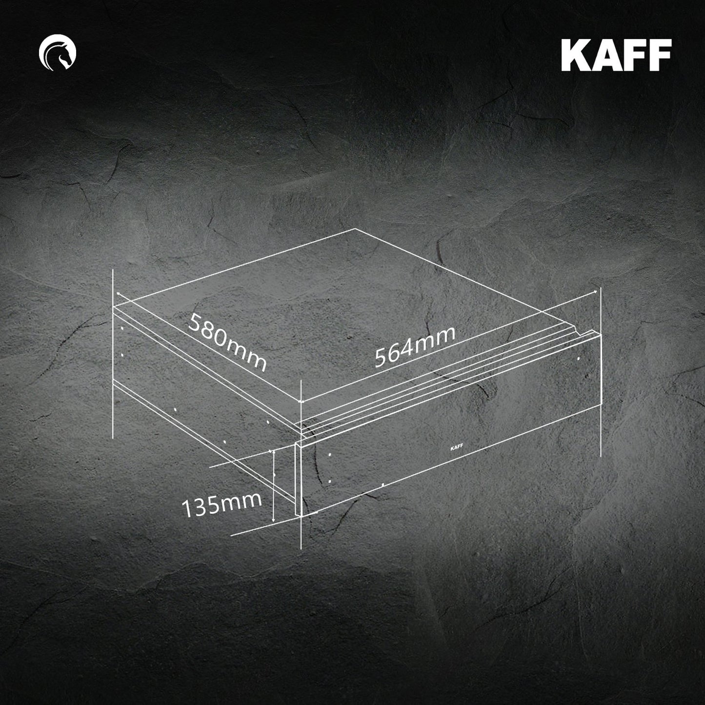 Kaff CSWD6 BS Built-in Dish-Warming Drawer