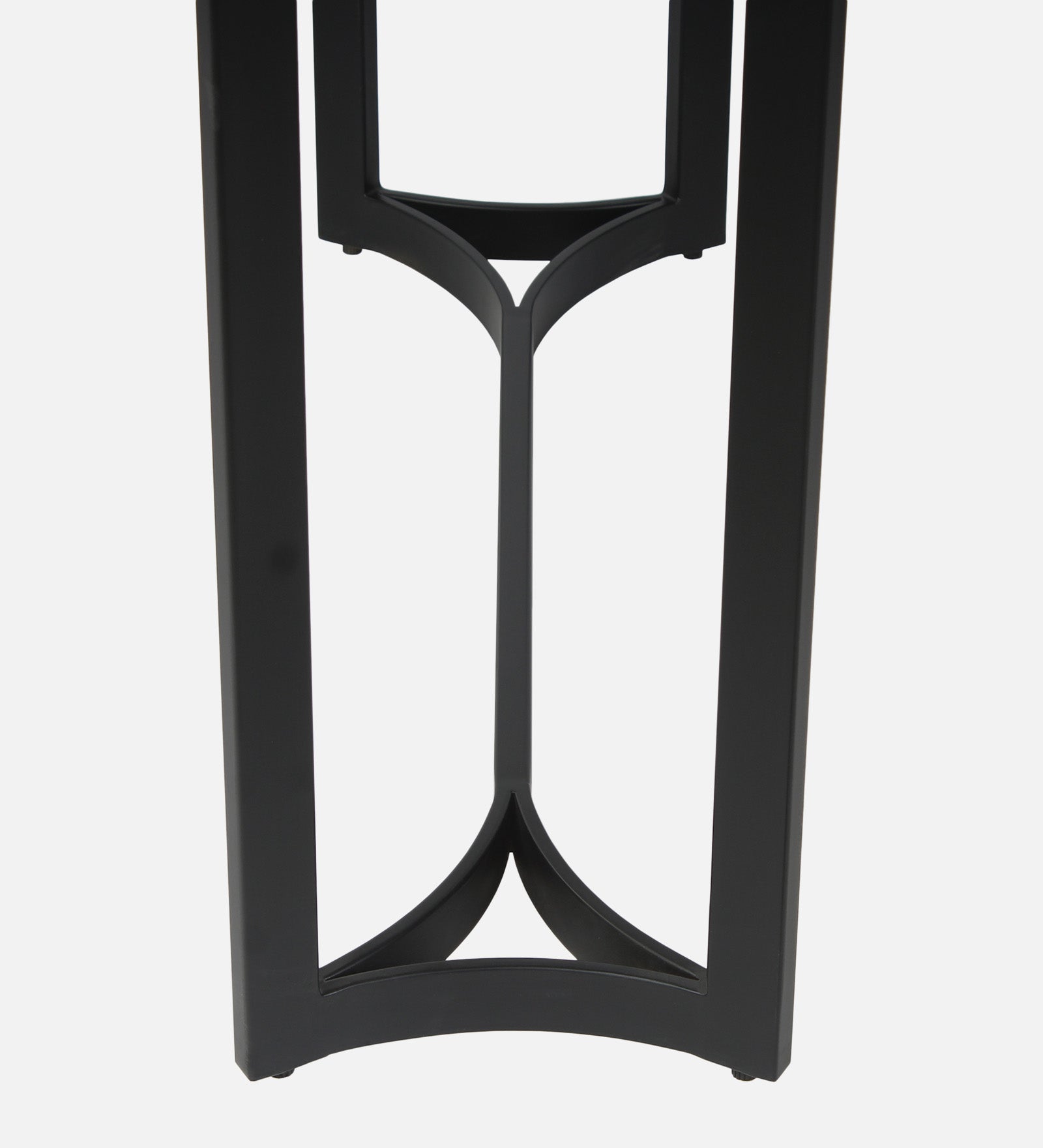 Prism Marble Console Table In Black Finish