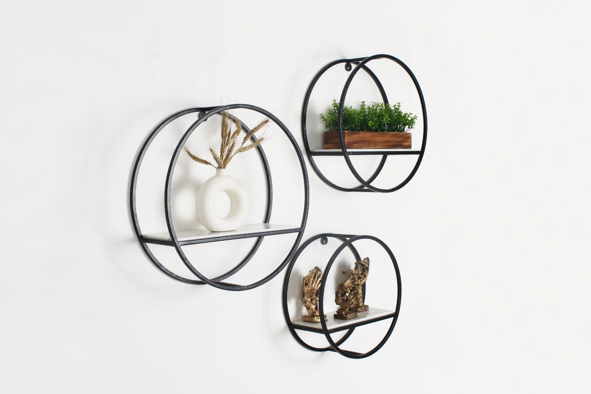 Sky Shelf Round Wall Decor Shelves Set of 3